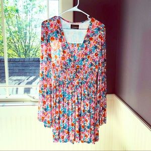Urban outfitters floral long sleeve dress